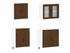 Outlet vidaxl Conjunto de armarios de cocina de 4 piezas 