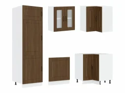 vidaxl Conjunto de armarios de cocina de 14 piezas 