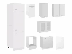 vidaxl Conjunto de armarios de cocina de 8 piezas 