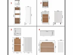 vidaxl Conjunto de armarios de cocina de 8 piezas 