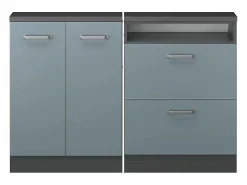 New Conjunto de armarios para techo inclinado gris ado/antracita 120x46x81.6 rion Armario Para Buhardilla