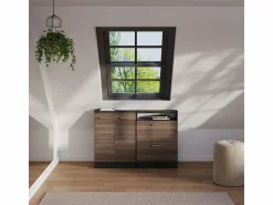 Online Conjunto de armarios para techo inclinado gris noble/antracita 120x46x81.6 rion Armario Para Buhardilla