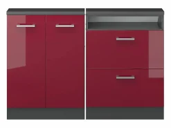 Online Conjunto de armarios para techo inclinado brillo intenso/antracita 120x46x81.6 rion Armario Para Buhardilla