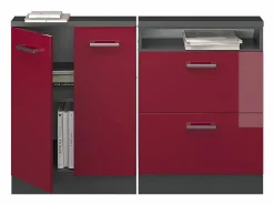 Online Conjunto de armarios para techo inclinado brillo intenso/antracita 120x46x81.6 rion Armario Para Buhardilla