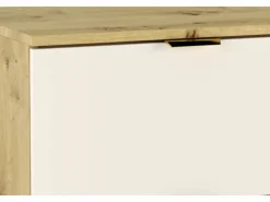Conjunto de baño 60 cm Cashmere / Roble Nogal Armario con encimera + Columna Orio Conjunto De Baño
