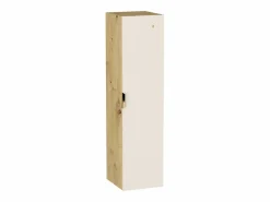 Hot Conjunto de baño 120 cm Cashmere / Roble Nogal Armario con encimera + Columna Orio Beige