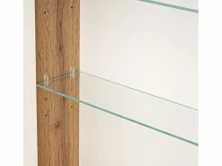 Conjunto de baño 80 cm Vivien Roble Wotan Armario con espejo