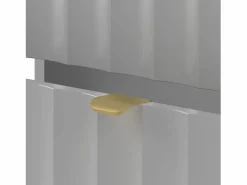 Clearance Conjunto de baño 140 cm Armario con encimera Estantería Frentes ranurados Arcos Mueble De Lavabo