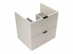 Best Conjunto de baño de cachemira 100 cm Armario con encimera y estanterías Orio Beige