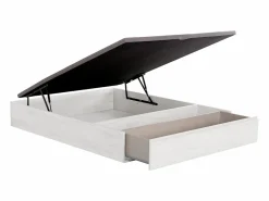 Ysmée Conjunto de canapé abatible de 140 x 190 cm con cajón + colchón de muelles - PRESTIGE de YSMÉE