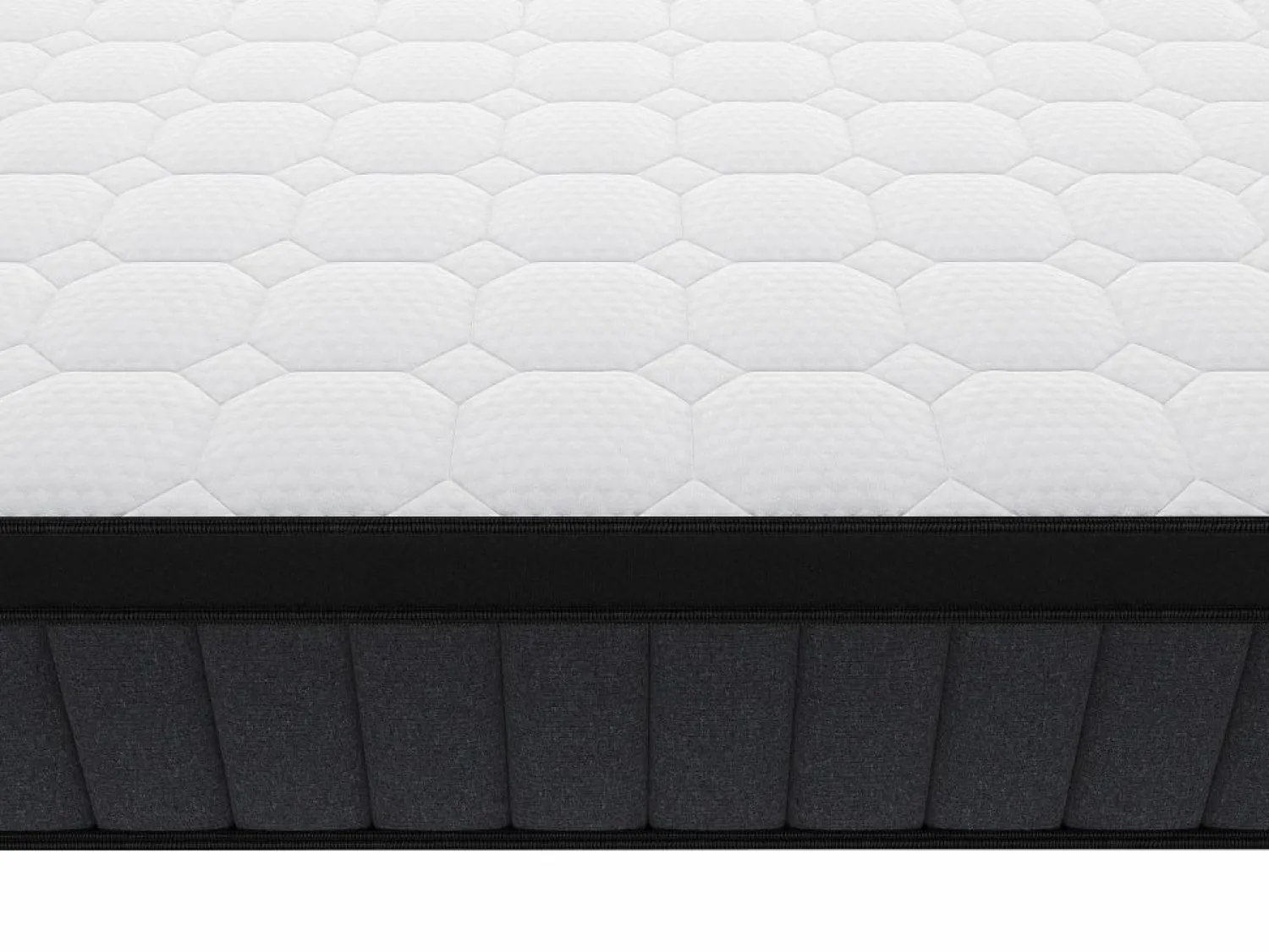 Outlet Conjunto de canapé abatible de 160 x 200 cm colchón híbrido de muelles 7 zonas espuma viscoelástica 25 cm de grosor TOLCA YSMÉE Conjunto Colchón Y Somier