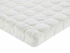 Discount Ysmée Conjunto de canapé abatible + colchón de espuma desenfundable de 10 cm NASUS de YSMÉE 140 x 190 cm Blanco