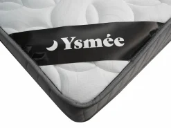 Online Ysmée Conjunto de canapé abatible de 140 x 190 cm + colchón de espuma de alta resiliencia y látex - MALINO de YSMÉE Color natural claro