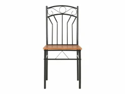 Online Conjunto de comedor 7 piezas MDF y acero marrón Mesa Alta