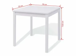 New vidaxl Conjunto de comedor 5 piezas madera de pino Blanco