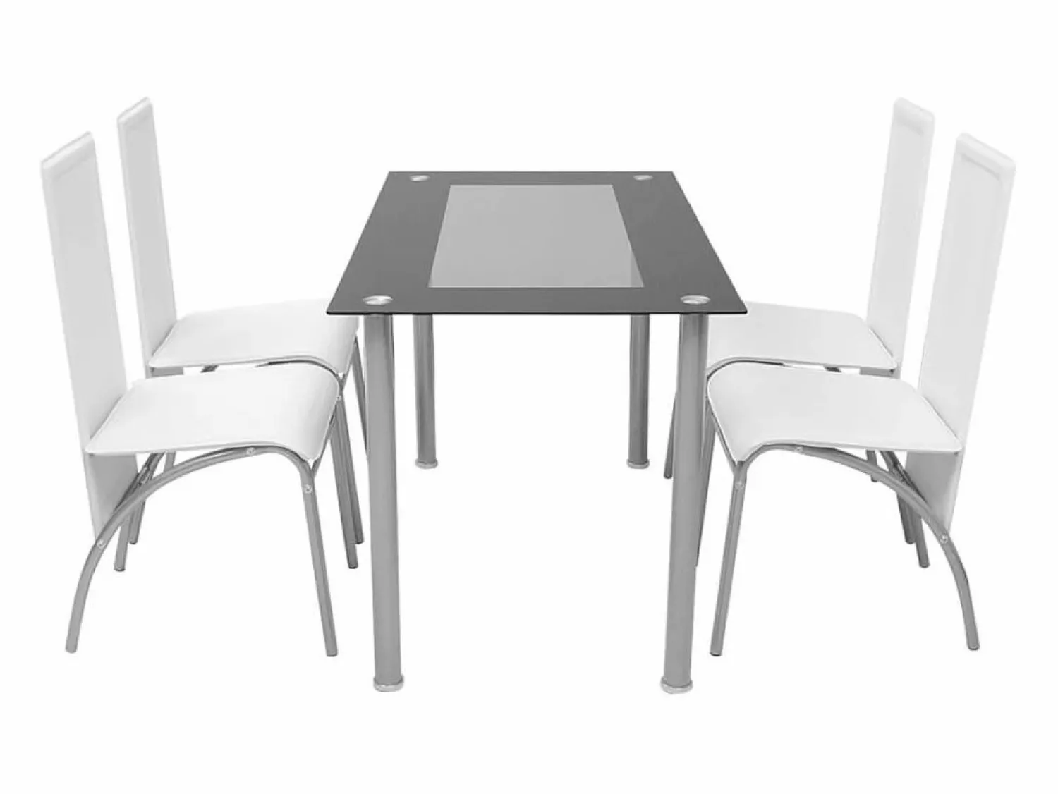 vidaxl Conjunto de Comedor Cuero Artificial de Cinco Piezas de Color