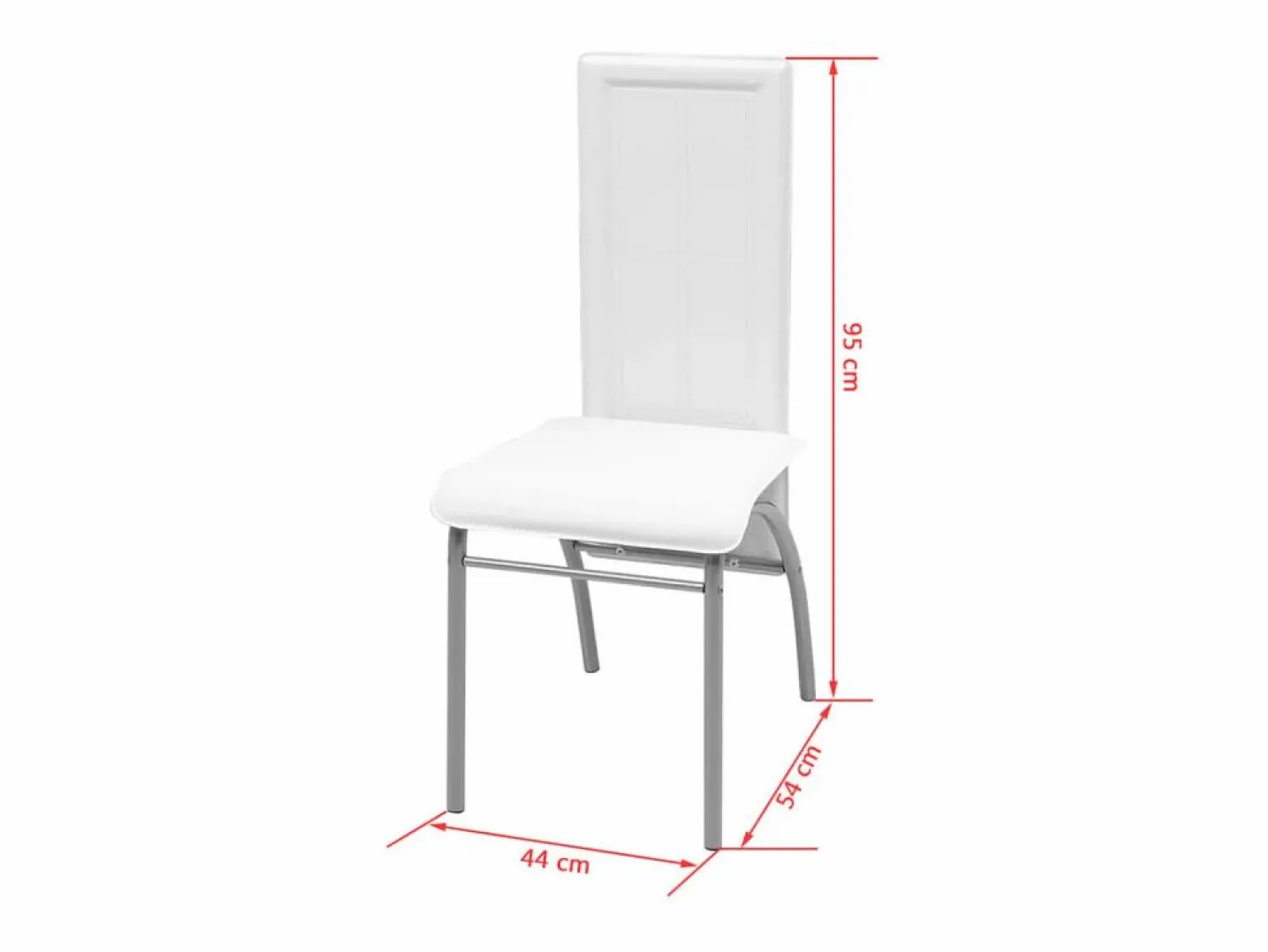 vidaxl Conjunto de Comedor Cuero Artificial de Cinco Piezas de Color