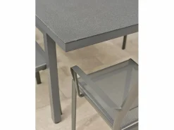 Dcb Garden Conjunto de comedor de 8 plazas en aluminio