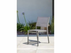 Dcb Garden Conjunto de comedor de 4 plazas en aluminio