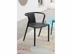 Outlet Dcb Garden Conjunto de comedor de jardín 6 plazas de aluminio Gris antracita