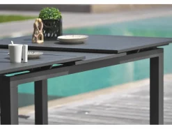 Dcb Garden Conjunto de comedor de jardín 12 plazas de aluminio