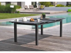 Dcb Garden Conjunto de comedor de jardín 12 plazas de aluminio