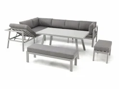 Sale Conjunto de comedor de jardín 9 plazas de aluminio Salones De Jardín