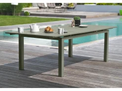 Dcb Garden Conjunto de comedor de jardín 6 plazas de aluminio