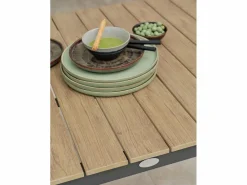 Dcb Garden Conjunto de comedor de jardín 4 plazas de aluminio