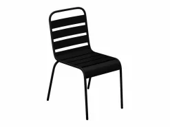 Hot Conjunto de comedor jardín metal mesa L.160 cm 2 sillones 4 sillas MIRMANDE Comedores De Jardín