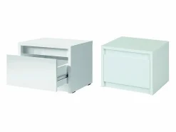 Sale Conjunto de dormitorio VERONA: Cama de 180 cm, cómoda de 3 cajones, mesitas de noche, armario de 4 puertas, brillante. Dormitorio Completo