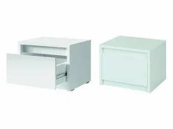 Meublorama Conjunto de dormitorio VERONA: Cama con canapé 180x200 cm, cómoda de 3 cajones, mesitas de noche, armario de 4 puertas, brillante.