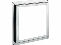 Best Valaz Conjunto de ducha empotrada a ras TILSO de techo cromado monomando 40 cm x 40 cm Plateado