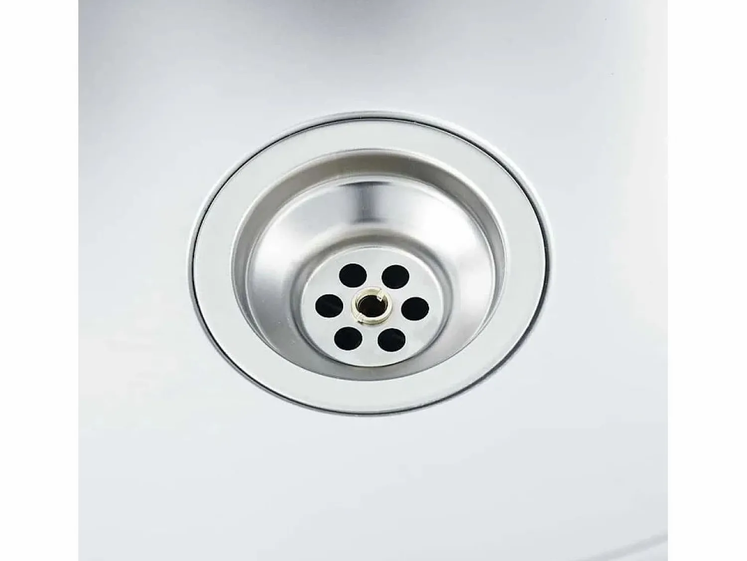 New Conjunto de fregadero y escurridor de cocina plata 800x600x155 mm acero inoxidable Fregadero