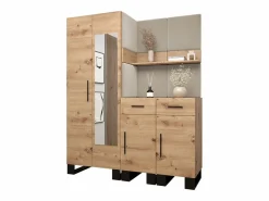 Discount Conjunto de guardarropa Artin 15 196/158/46 (Roble/Manila 02) Armario De Entrada
