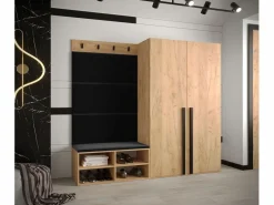 Discount Conjunto de guardarropa Miro 5 184/184/42 (Roble/Manila 18) Armario De Entrada