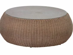 MYLIA Conjunto de jardin de resina trenzada - WHITEHEAVEN