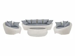 Best Conjunto de jardin de resina trenzada - - WHITEHEAVEN Salones De Jardín