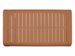 Hot MYLIA Conjunto de jardín de aluminio: 1 sofá de 3 plazas, 2 sillones y 1 mesa baja - Color con cojines beige - LOMIA de Cobrizo