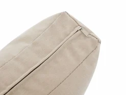 MYLIA Conjunto de jardín de aluminio y cuerda: un sofá de 3 plazas, 2 sillones y 1 mesa de centro - con cojines beige - HELYSI de