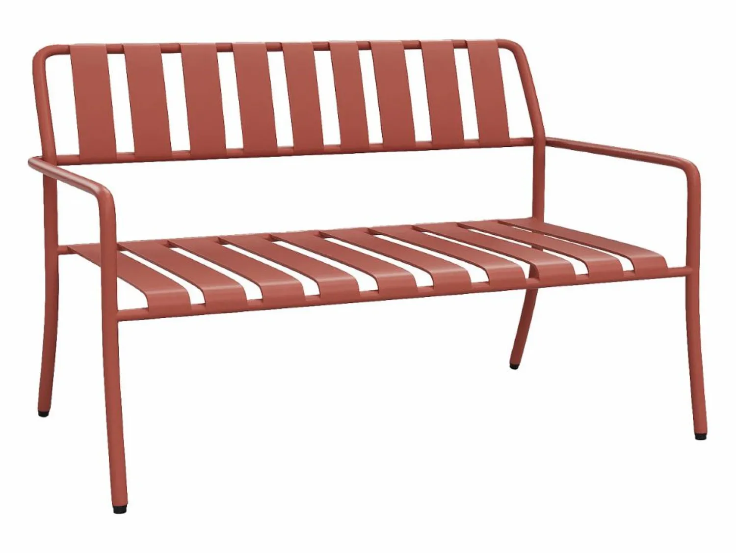 Discount Conjunto de jardín de metal: un banco, 2 sillones bajos y una mesa de centro - - BIRMOS de Salones De Jardín