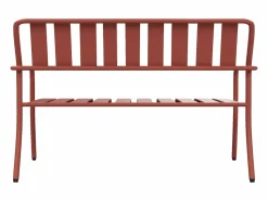 Discount Conjunto de jardín de metal: un banco, 2 sillones bajos y una mesa de centro - - BIRMOS de Salones De Jardín