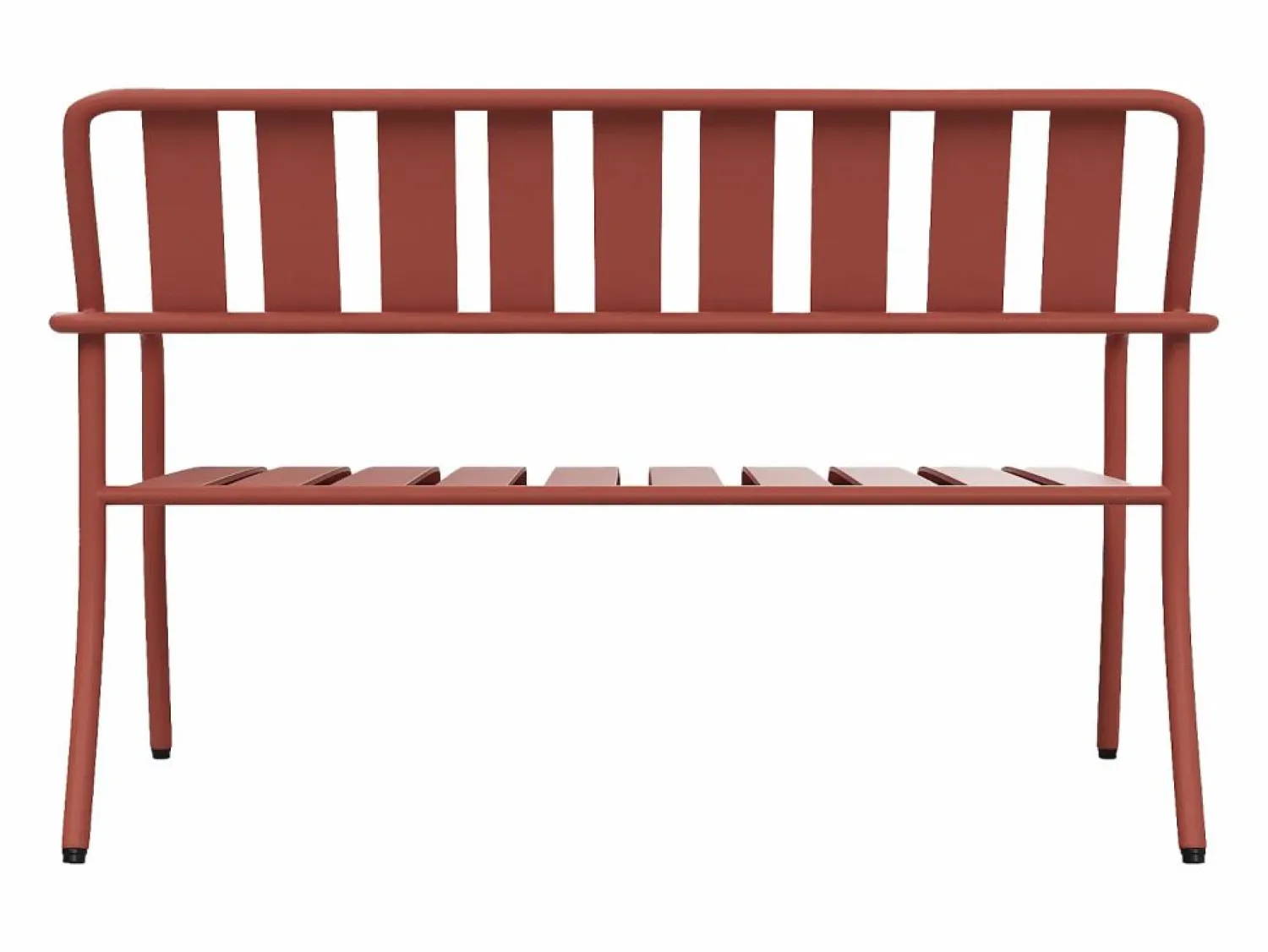 Discount Conjunto de jardín de metal: un banco, 2 sillones bajos y una mesa de centro - - BIRMOS de Salones De Jardín