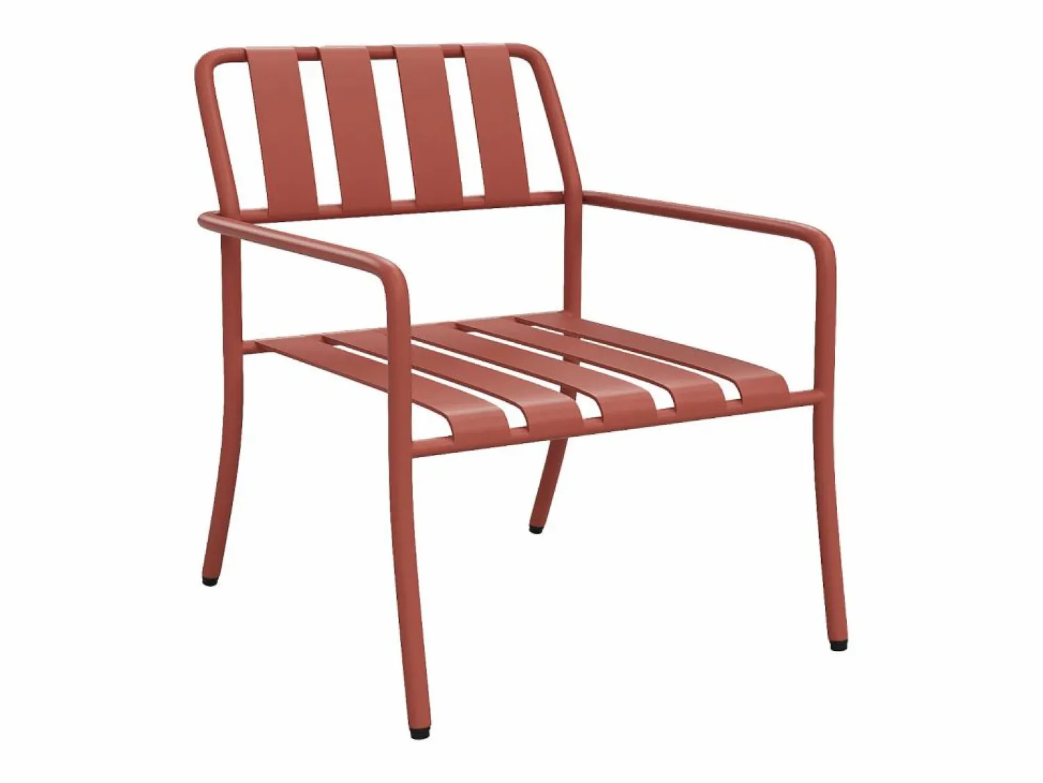 Discount Conjunto de jardín de metal: un banco, 2 sillones bajos y una mesa de centro - - BIRMOS de Salones De Jardín
