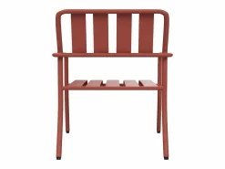 Discount Conjunto de jardín de metal: un banco, 2 sillones bajos y una mesa de centro - - BIRMOS de Salones De Jardín