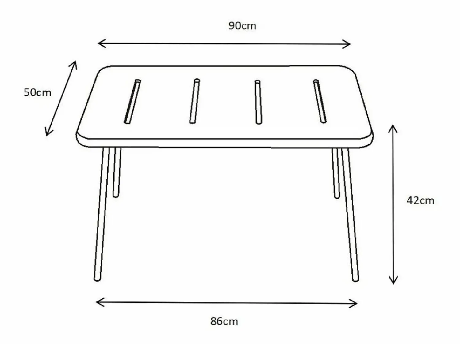 Discount Conjunto de jardín de metal: un banco, 2 sillones bajos y una mesa de centro - - BIRMOS de Salones De Jardín