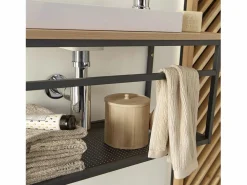 Conjunto de lavabo grande WILO con espejo de 60 cm