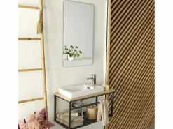 Conjunto de lavabo grande WILO con espejo de 60 cm