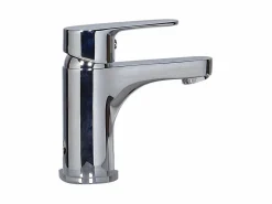 Outlet Conjunto de lavabo HAMPTON con grifo cromado y espejo Negro
