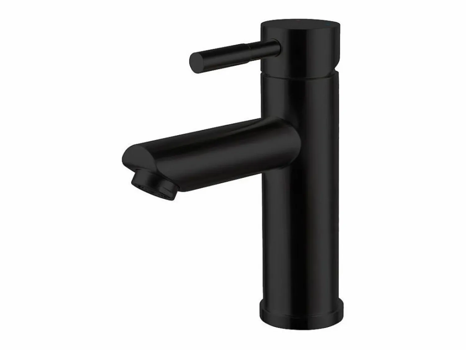Conjunto de lavabo individual de 60cm con encimera de cerámica y grifería negra SORRENTO